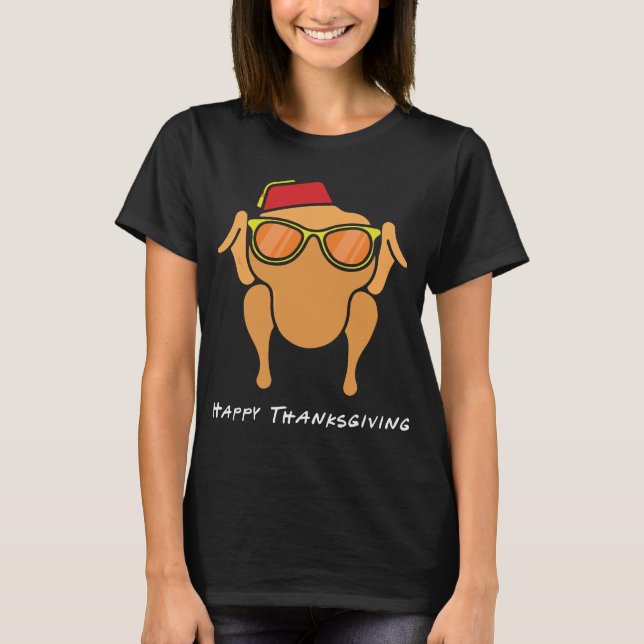 T-shirt Bon thanksgiving de Monica Turkey (Devant)