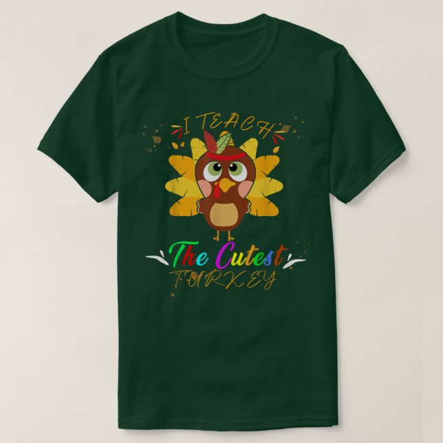 T-shirt Bon thanksgiving Enseignant Classe Turquie Drôle (Design devant)