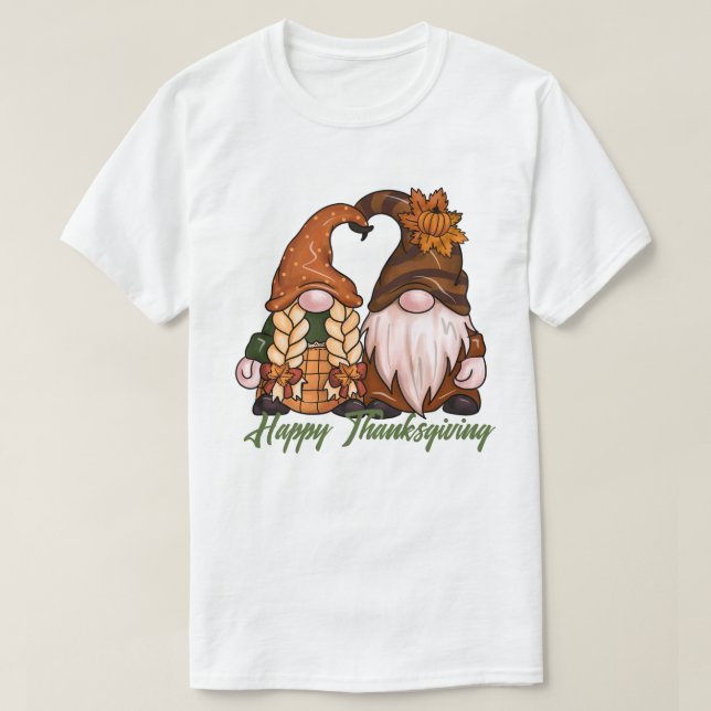 T-shirt bon thanksgiving Gnomes (Design devant)