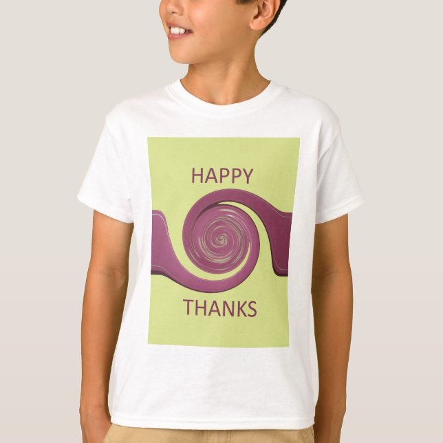 T-shirt Bon thanksgiving Golden Jaune tourbillon design.pn (Devant)