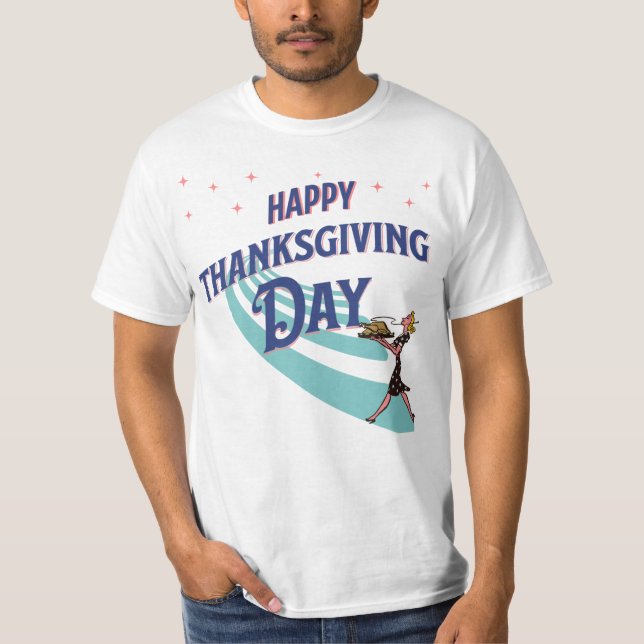 T-shirt Bon thanksgiving-jour - Festive vacances Design (Devant)