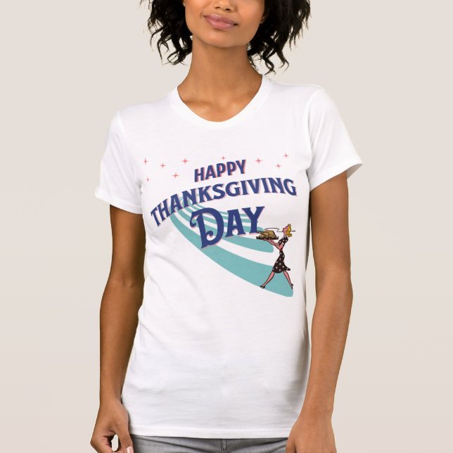 T-shirt Bon thanksgiving-jour - Festive vacances Design (Devant)