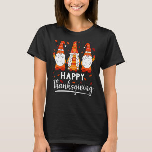T-shirt Bon thanksgiving Jour Gnomes Automne Feuilles auto