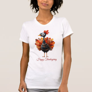 T-shirt Bon thanksgiving mignonne Bébé coloré Turquie femm