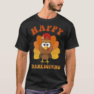 T-shirt Bon thanksgiving mignonne Turquie Enfants filles f