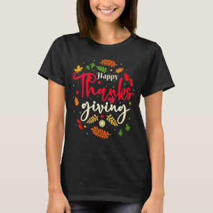 T-shirt Bon thanksgiving Pour Garçons Filles Enfants Thank