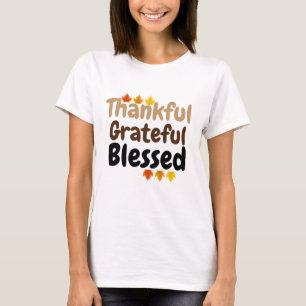 T-shirt bon thanksgiving Remerciant, Reconnaissant, Béni