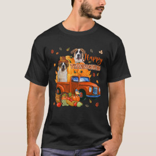 T-shirt Bon thanksgiving St Bernards Camion de ramassage a