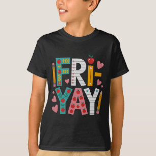T-shirt Bon Vendredi Professeur Frite Yay Vendredi Drôle W