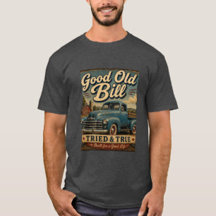 T-shirt Bon Vieux Bill Drôle de Bill Camion Vintage