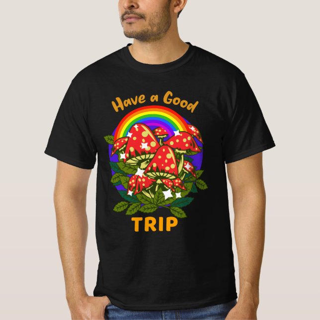 T-shirt Bon voyage / Champignons magiques / Racines magiqu (Devant)