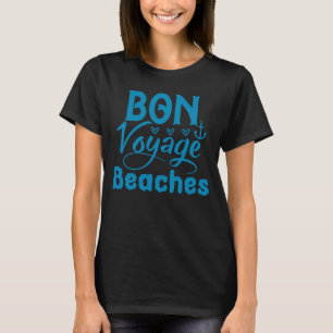 T-shirt Bon Voyage Plages, Bateau Drôle