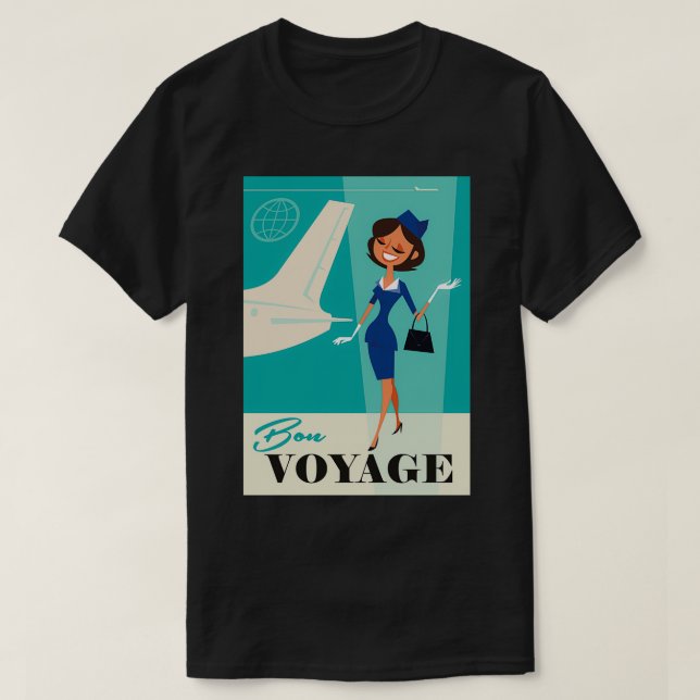 T-shirt Bon Voyage poster (Design devant)