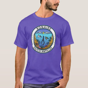 T-shirt Bonaire Antilles néerlandaises Badge de plongée vi