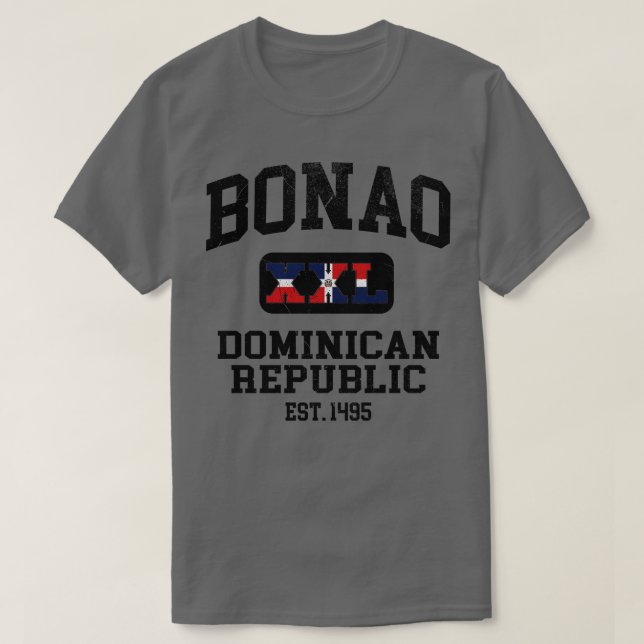 T-shirt Bonao République Dominicaine XXL Design sportif (Design devant)