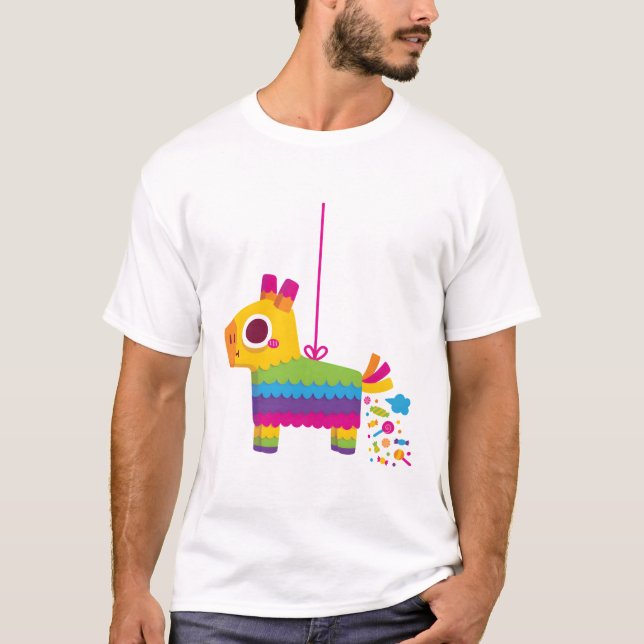 T-shirt Bonbon à base d'âne Fiesta Pinata (Devant)