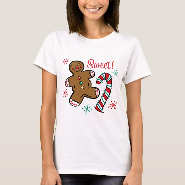T-shirt Bonbon à Noël (Devant)