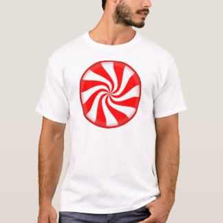 T-shirt Bonbon de menthe rouge