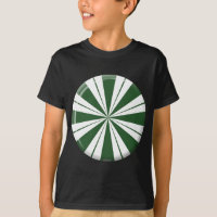 Bonbon rayé à la menthe verte