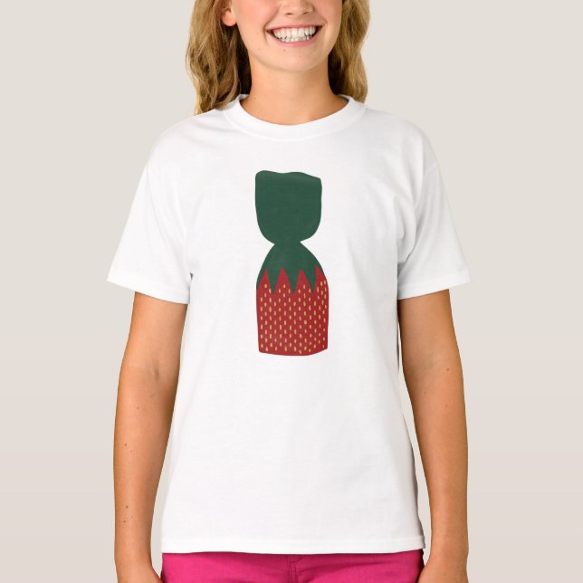 T-shirt Bonbons aux fraises (Devant)