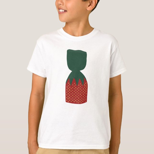 T-shirt Bonbons aux fraises (Devant)