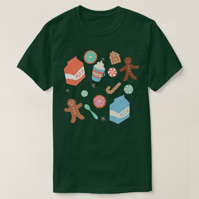 T-shirt Bonbons de Noël Premium (Design devant)