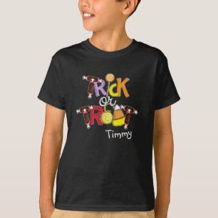 T-shirt Bonbons Halloween Trick or Treat Simple Fantaisie