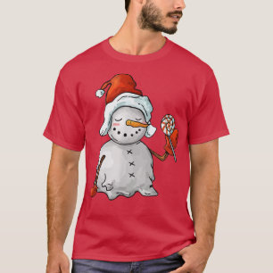 T-shirt Bonbons Snowman Joyeux Noël, Correspondant Chr de