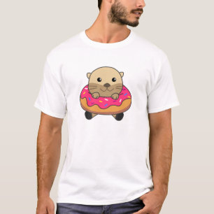 T-shirt Bonbons sucré Lait Pain Pain Rose
