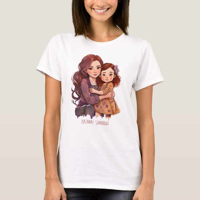 T-shirt Bond adorable maman et fille (11) (Devant)