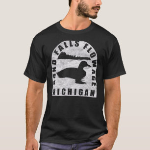 T-shirt Bond Falls Flown Loon Michigan