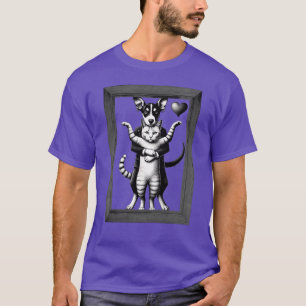 T-shirt Bond incassable : Chien et Chat Duo