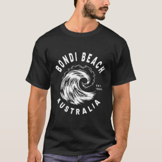 T-shirt Bondi Beach Australie Ocean Wave Novelty
