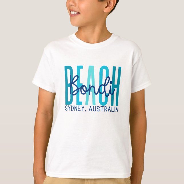 T-shirt Bondi Beach Sydney Australie (Océan) (Devant)