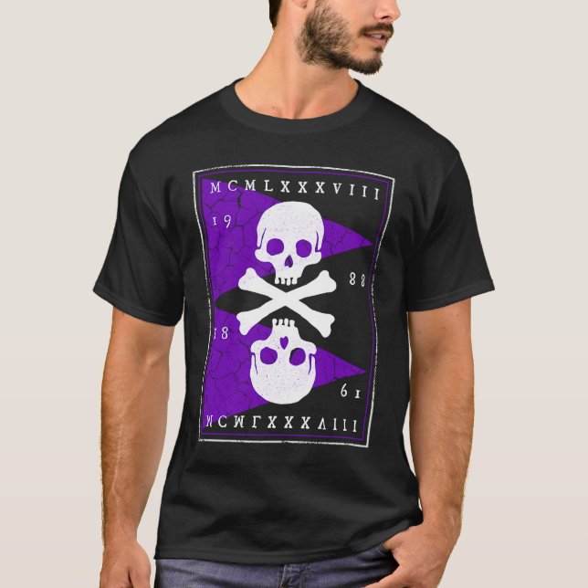 T-shirt Bones and Skulls Pirate (Devant)