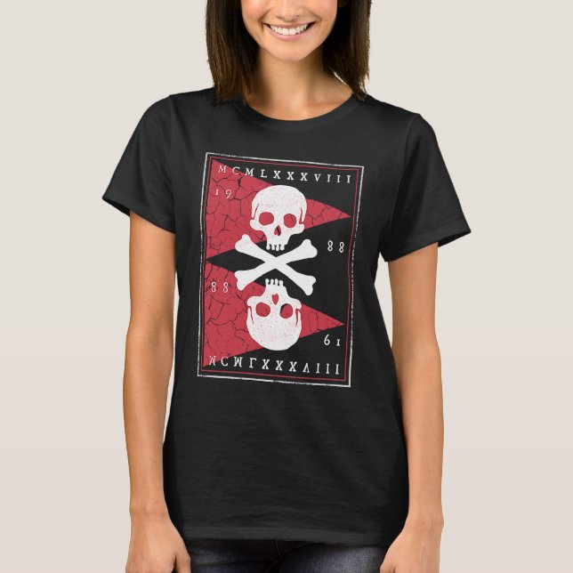 T-shirt Bones and Skulls Pirate  1 (Devant)
