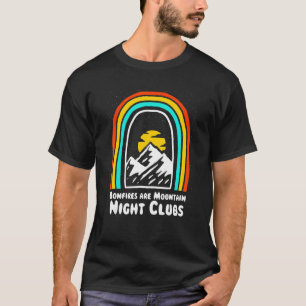 T-shirt Bonfires Sont Mountain Night Clubs Camping Randonn