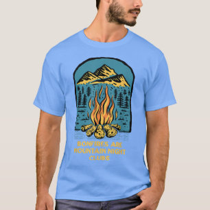 T-shirt Bonfires sont Mountain Night Clubs Camping Randonn