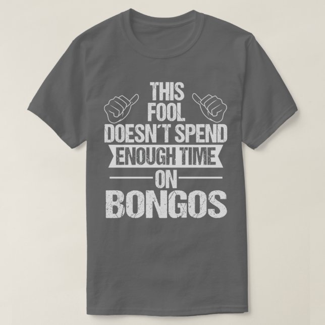 T-shirt Bongos Players Drums Percussion Musique Bongos (Design devant)