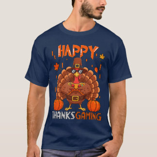 T-shirt BonHanksgiving Gamingurkey Pèlerin Jouant au Jeu