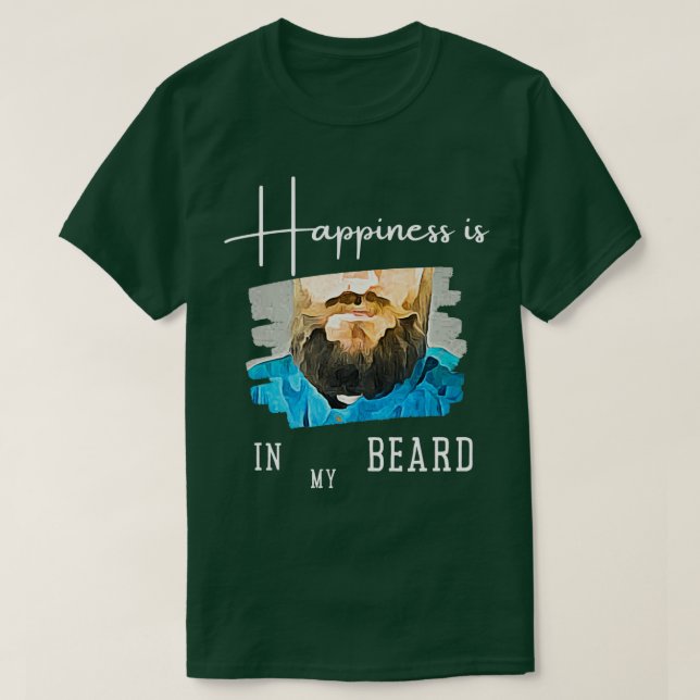 T-shirt Bonheur à la barbe 2 (Design devant)