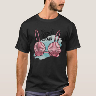 T-shirt Bonheur de la plage Funny Mignon Coquillage Bikini