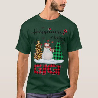 T-shirt Bonheur d'être Gigi Snowman Joyeux Noël