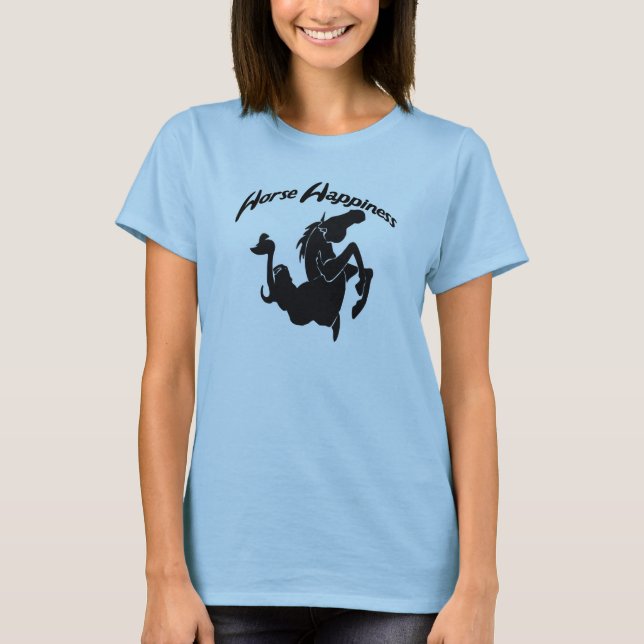 T-shirt Bonheur du cheval (Devant)