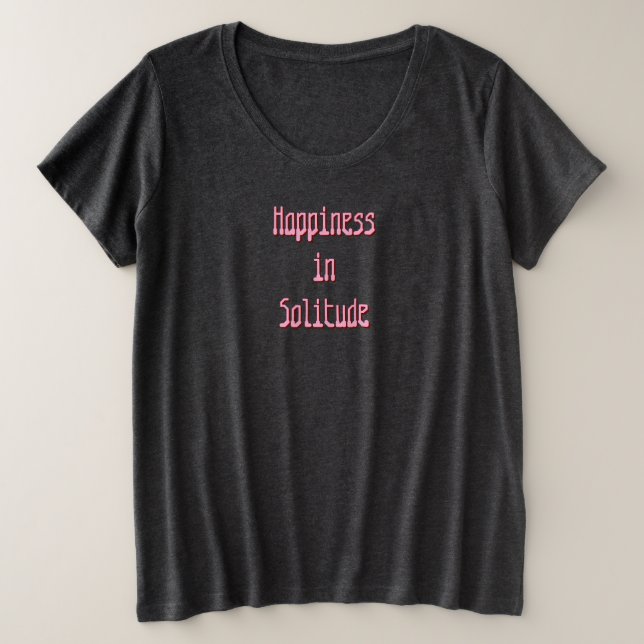 T-Shirt Bonheur en Solitude (Design devant)