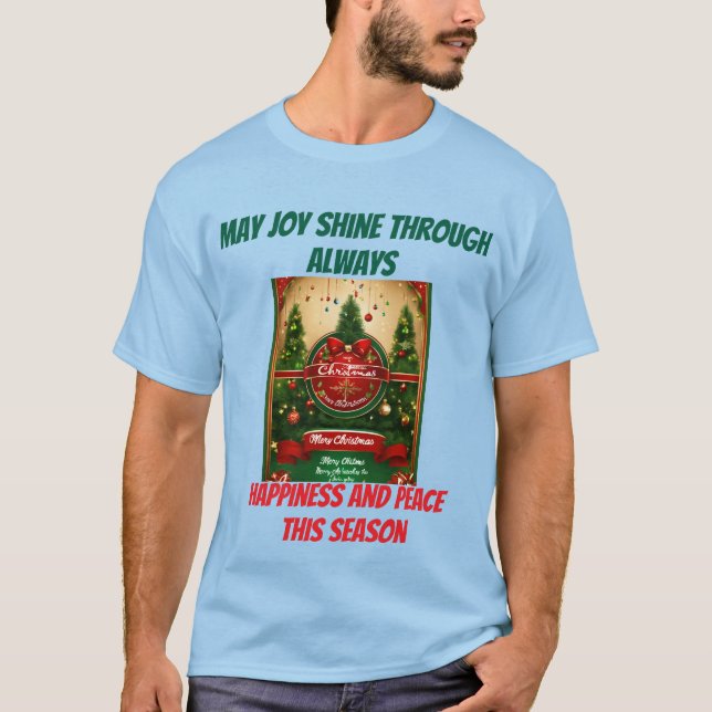 T-shirt Bonheur et paix saison d'hiver (Devant)