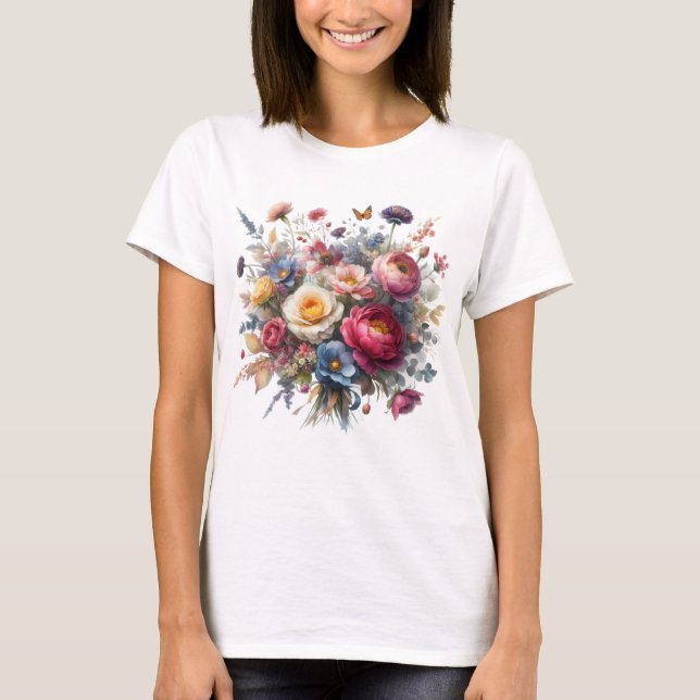 T-shirt Bonheur Floral (Devant)