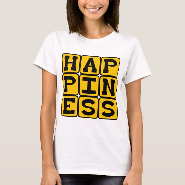 T-shirt Bonheur, Motivationnel (Devant)