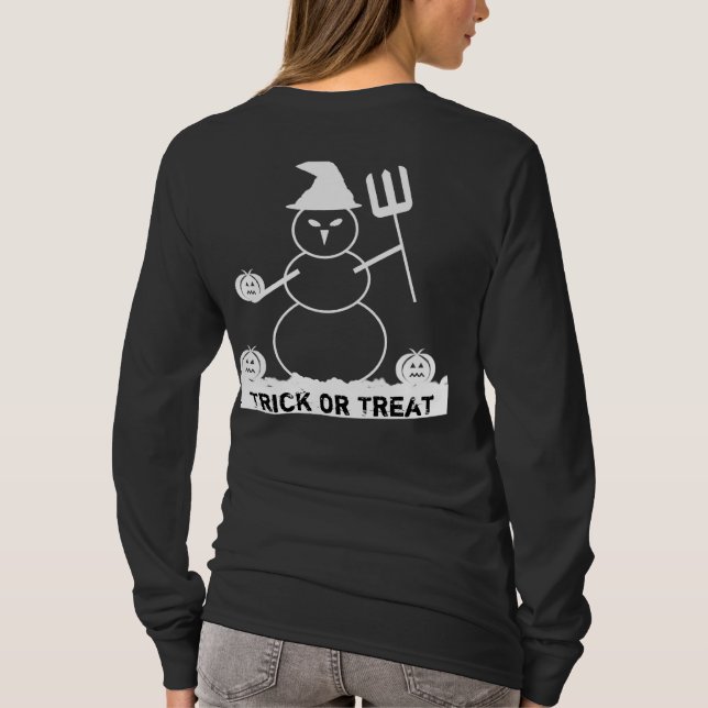 T-shirt bonhomme de neige de Halloween (Dos)