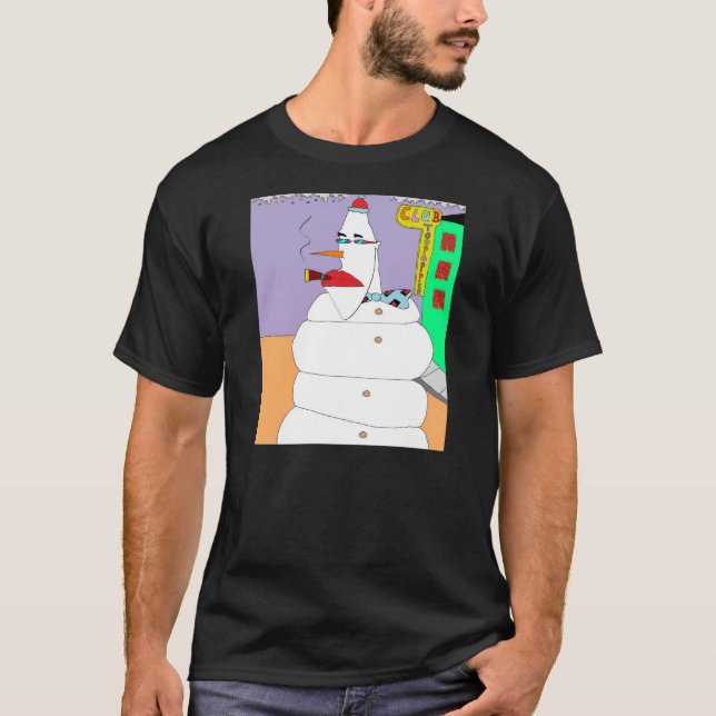 T-shirt Bonhomme de neige de la ville haute (Devant)